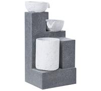 Garden Water Feature LED NAGAMI Grey
