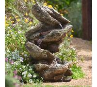Primrose Garden Water Feature Rock River Cascade with LED Lights 103cm in Stone Primrose Stone