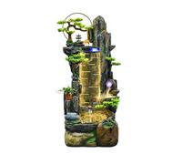 Garden Water Fountain Ockery Running Water Fountain, Circulating Fish Pond Decoration Attracting Wealth Floor Ornaments Suitable for Office Courtyard Living Room Outdoor Water Feature