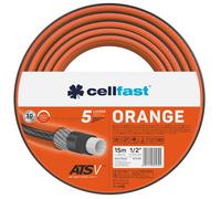 Cellfast Orange ATSV Garden Hose, 5-Layer Hose, Water Hose, Tricot Fabric, UV-Resistant, 24 Bar, Burst Pressure (3/4 Inch 15 m), 19-060, Blue