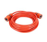 Garden Water Hose Extension, Flexible High Pressure Watering Hose for Garden Patio Plastic White 6m 1 Pack Quick Connector Outdoor Cleaning