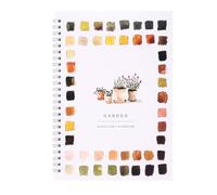 Garden Watercolor Workbook, Beginner Friendly Garden Watercolor with Step-by-Step Tutorials for Teens Adults Drawing Beginners