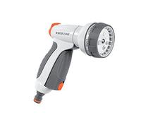 Garden Watering 5 dial Spray Pattern Metal Frame Outdoor Hose Spray Gun,with Trigger Grip and Universal Click Hose Connection