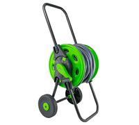 Garden Watering Hose Storage Reel on Wheels with 65ft Hose Pipe,fold-Down Handle for Easy Storage/Transport
