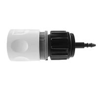 Garden watering hosepipe connector/adaptor/joiner to 4/6mm micro irrigation pipe (white adaptor)
