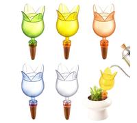 Garden Watering Spikes, Automatic Irrigation Stakes, Reusable Flower-Shaped Watering Spikes for Indoors Outdoors Cactus Greenhouse Lawn Nursery Vegetable Flowerbed