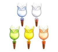 Garden Watering Spikes | Irrigation Stakes for Flowers,Reusable Flower-Shaped Watering Spikes for Vegetable Flowerbed Lawn Raised Bed Cactus Nursery Greenhouse Indoors Backyard