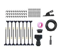Garden Watering System - Irrigation Tubing Hose | Adjustable 360 Degrees Automatic Emitters Set for Plants Patio Indoor Outdoor Growing Lawn Tree Flower Beds