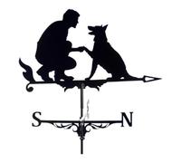 Garden Weathervane | Wind Direction Indicators for Garden with Metal Attachment | Sturdy Rustic Decor for Pathway, Path and Patio - Functional and Decorative Design