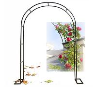 Garden Wedding Arch for Climbing Plants, Indoor Outdoor Arbor with Balloon Arch Kit, Flower Stand Backdrop for Party Ceremony