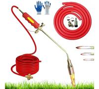Garden Weed Burner Torch,New Propane Torch Weed Burner Kit,High Output 1,900,000 BTU Portable Heavy Duty Blow Torch Flamethrower for Flame Weeding,Roof Asphalt,Ice Snow,Road Marking(35mm,5m Tube)