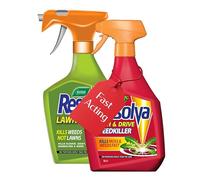 Garden Weed Killer Sprayer Bundle - Path and Drive 1L Weedkiller Sprayer & Lawn Weed Killer Extra Strong 1L Ready-to-Use Garden Sprayer for Dandelions, Weed Remover with Topline Card.