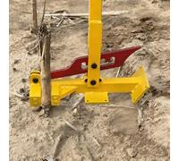 Garden Weed Root Puller Tool, 4-Gear Adjustable Sapling Remover, Long Handle Stand Up Weeder, Metal Post Puller for Effortless Crop Roots Removal in Lawn Farm