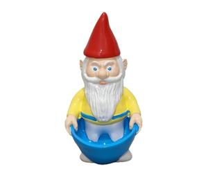 Garden Wild Bird Feeder with Elder Dwarf Decorative Statue Figure for Flower Beds and Backyard Outdoor Space Decoration Outdoor Bird Feeder