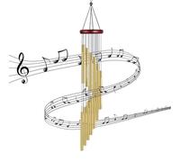 Garden Wind Chimes, Gold 12 Aluminum Tubes Hanging Chimes for Home Yard Patio Porch Indoor Outdoor Zen Garden Decor Metal Tubes Wind Bell Soft Melodic Tones Memorial Gift for Mom Grandma Her