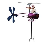 Garden Wind Spinner Decorative Aid, Chicken Shaped Helicopter Gear Device, Vane Tool with Sturdy Build, Premium Quality Metal Accessory, Reliable Outdoor Decor Solution for Garden Courtyard Backyard