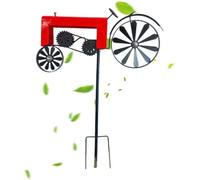 Garden Wind Spinner - Metal Tractor Wind Chime, Movement Art | Lawn Pinwheel - for Front Garden, Patio, Backyard, Lawn, Flower Beds, Holidays and as a Housewarming Gift