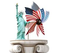 Garden Windmill | 250th Decorative Patriotic Windmill,American Flag Pattern Garden Wind Spinners - for Backyard Lawn Balcony Farm and Terrace