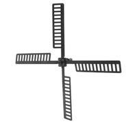 Garden Windmill Part Plastic Wind Mill Leaf for Yard Use | Black Outdoor Accessory, Stable Waterproof Build, Fading Resistant Finish, for Garden and Yard Decoration