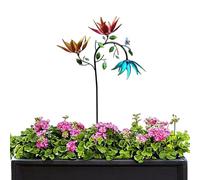 Garden Windmill Rotating Windmill | Outdoor Swivel Wind Sculpture - Metal Garden Stake Pinwheels Yard/Outdoor Decoration, Sunflower and Butterfly Needle Wash for Garden Art, Lawn, Ga