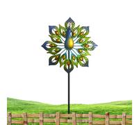 Garden Windmills for the Garden and the Yard - Metal Stakes | Weatherproof Stakes | for Flower Bed Fence Line Walkway Cemetery Lawn Pool Side Patio Backyard Urban