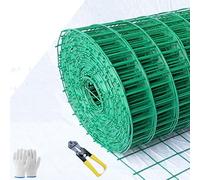 Garden Wire Mesh Fence 3x3cm - 1.6mm Wire Dia, Includes Garden Cutting Pliers & Gloves, Fine Mesh Netting for Vegetable Bed (1.5x10m) - Durable & Versatile
