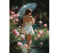 Garden Woman Jigsaw Puzzle 2000 Piece, Puzzles for Adults 2000, The Impossible Challenge, Jigsaw Puzzle Games Classic Educational, Wooden Puzzles, for Home Wall Decoration Gift FNKL1-543