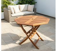 Garden Wooden Dining Table Patio Folding Solid Hard Wood Side Bistro Furniture