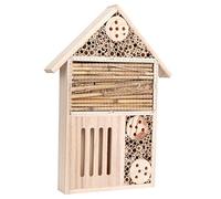 Garden Wooden Hotel, Outdoor Bee House Wood Room Hotels Shelter Nesting Box DecorationA Type (457x457cm / 179.9x179.9in)