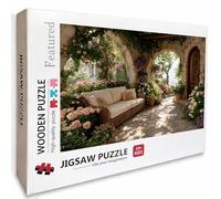 Garden Wooden Jigsaw Puzzles 156x105cm, View Jigsaw Puzzles 5000 Piece for Adults with Box, Educational Challenging Game, Gifts for Teens, Back Lettering Easy to Distinguish, Home Decoration, 7-2126