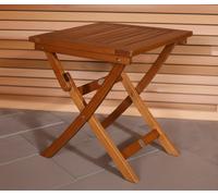 Garden Wooden Side Table Patio Square Folding Solid Wood End Bistro Furniture UK