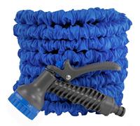 garden /patio/car/ watering blue expanding x hose,no kink with gun+ fittings