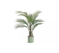 Garden XP Artificial Palm Tree with Striped Ceramic Pot, Faux Tropical Greenery for Home, Patio, Office & Balcony Decor 44 Inch