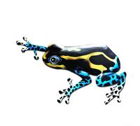 Garden Yard Metal Frog Decoration for Outdoor Use, Metal Statue with Unique Art Deco Style for Wall or Patio (Yellow1)