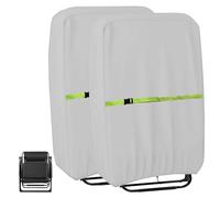 Garden Zero Gravity Folding Chair Covers, 600D Patio Reclining Chair Cover Waterproof 2 Pack, Outdoor Patio Sun Lounger Cover With Storage Bag, 72Wx16Dx110Hcm