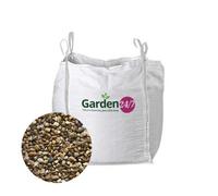 Garden247 10mm Pea Gravel - Natural Stone - Premium Aggregate Bulk Bag - 850 Kilos