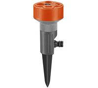 Gardena 02068-20 Twist Classic 4 Pattern Area Sprinkler - Grey/Orange/Black