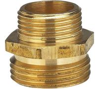 GARDENA Brass Reducing Threaded nipple: Brass Fitting to The Threaded reduction For e.g. Pumps, 33.3 mm (G 1 ') - AG / 42 mm (1 1/4 ") - IG (7266-20), Gold