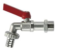 GARDENA 07333-20 Ball Valve Tap 1" Hose Connect 19 mm Silver/Red