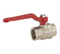 GARDENA 07335-20 Ball Valve 1/2" Silver/Red Chrome-Plated Internal...