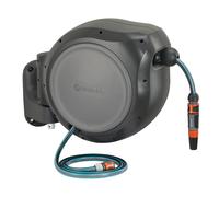 GARDENA (08045) Retractable Garden Hose Reel 66' ft, Wall Mounted, Automatic Retraction & Length Lock for Easy Watering. Heavy Duty Swivel Bracket
