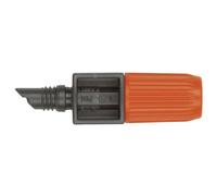 Gardena 1391-20 Micro-Drip System Adjustable Endline Drip Head, Black/Orange, Adjustable 0-10 Litres/Hour