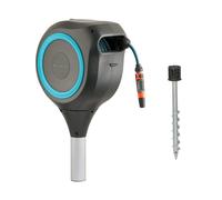 Gardena 18614-20 66 Foot Auto Retractable Hose Reel on Metal Spike Fe