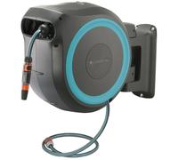 GARDENA 18630-20 Wall-Mounted Hose Box Roll Up - 35 m, Silver/Grey