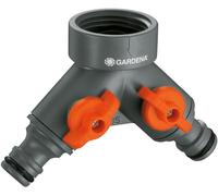 Gardena 2-Way Valve: Water Distributor for Faucet with 33.3 mm (G 1 inch) - Thr