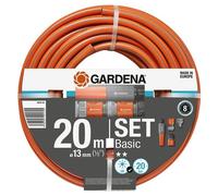 NEW Gardena Garden Watering & Hose Pipe Fittings - Basic Hose Set 20m