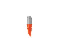 Gardena 360º Spray Nozzle, 5 units - Metal, Grey & Orange - Micro Drip System, Adjustable Range & Watering Angle, Portable
