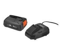 Gardena AL 1830 CV and PBA 18V/45 P4A 18v Cordless Li-ion Battery 2.5ah and Battery Charger 2.5ah