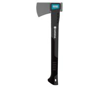 GARDENA Axe 1000 A: Small Axe For The cases Of Small Trees, Deliming And Splitting Wood, Special Coating, 45 cm (8714-48), Black/Grey