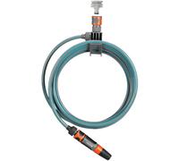 Gardena Balcony Hose Pipe Nozzle Set 1/2" / 12.5mm 7.5m Grey & Blue